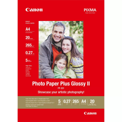 Хартия за принтер Canon Plus Glossy II PP-201, A4, 20 sheets