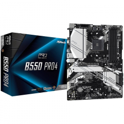 Дънна платка ASROCK Main Board Desktop B550 PRO4 AM4, B550, 4xDDR4, 1xPCIe 4.0x16