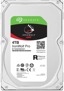 Хард диск / SSD Seagate IronWolf Pro, 3.5", 4TB, 7200rpm, SATA 6Gb-s 256MB cache