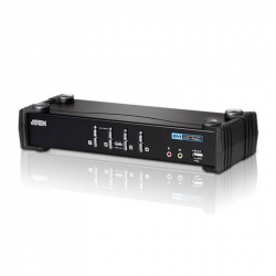 KVM продукт KVMP превключвател, ATEN CS1764A-AT, 4-портов, USB, DVI, Audio