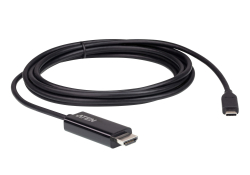 Кабел/адаптер Конвертор ATEN UC3238, USB-C мъжко - HDMI женско, 4K, 2.7м, Черен