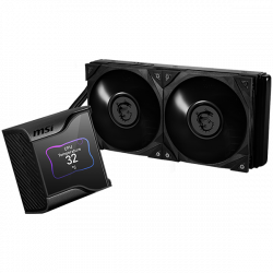 Водно охлаждане MSI MEG CORELIQUID S280, 2.4” Customizable IPS Display, 2x MEG SILENT