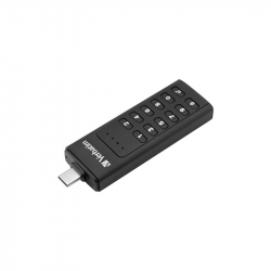 USB флаш памет Verbatim USB флаш памет, Keypad Secure, USB Type-C 3.2, 64 GB, черна