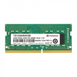 Памет Transcend 8GB DDR4 3200 SO-DIMM 1Rx8 1Gx8 CL22 1.2V