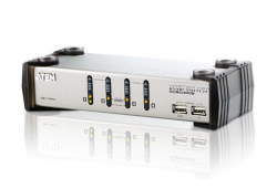 KVM продукт KVMP превключвател, ATEN CS1734A, 4-портов, PS-2-USB, VGA-Audio