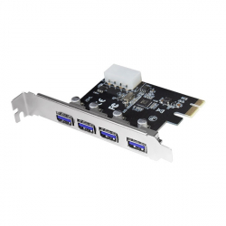 Мрежова карта/адаптер PCI-E card 4xUSB3.0 port, PC0057A, LogiLink