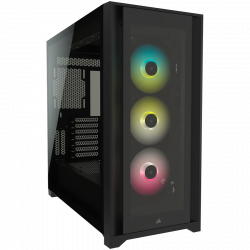 Кутия Corsair iCUE 5000X RGB Tempered Glass Mid-Tower , Black