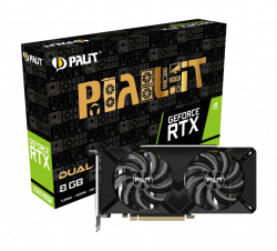 Видеокарта PALIT NVIDIA GeForce RTX 2060 SUPER DUAL 8GB GDDR6 256bit, 1650MHz - 14Gbps