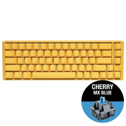 Клавиатура Геймърскa механична клавиатура Ducky One 3 Yellow SF 65, Cherry MX Blue суичове