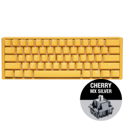 Клавиатура Геймърскa механична клавиатура Ducky One 3 Yellow Mini 60, Cherry MX Silver суичове