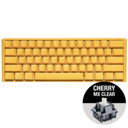 Клавиатура Геймърскa механична клавиатура Ducky One 3 Yellow Mini 60, Cherry MX Clear суичове