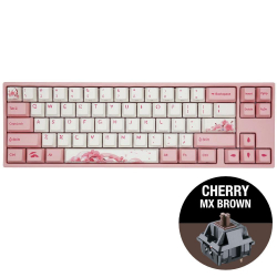 Клавиатура Геймърскa механична клавиатура Ducky x Varmilo Miya Sakura V2 65%, Cherry