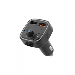 Мултимедиен продукт TNB Трансмитер за кола, 3.5 mm жак, с Hands Free, сив