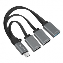 Кабел/адаптер USB HUB 2xUSB2 + 1xUSB3, Type-C, Logilink UA0315