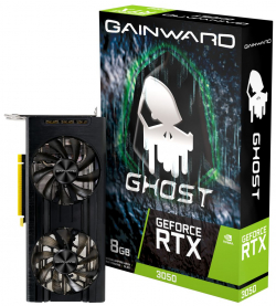 Видеокарта Gainward GeForce RTX 3050 Ghost, 8GB, 128 bit, 1xHDMI, 3xDP, PCI-Express Gen 4