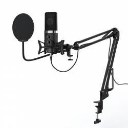 Микрофон Настолен микрофон HAMA uRage Stream 900 HD Studio, Черен