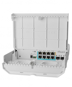 Комутатор/Суич 8-портов външен комутатор Mikrotik netPower Lite 7R CSS610-1Gi-7R-2S+OUT