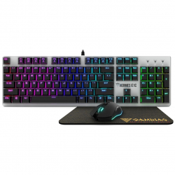 Клавиатура RGB геймърски комплект клавиатура+мишка+подложка за мишка Gamdias