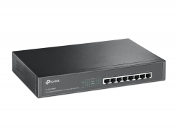 Комутатор/Суич 8-портов Gigabit PoE+ Desktop-Rackmount комутатор TP-Link TL-SG1008MP