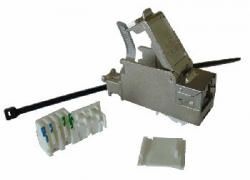 Конектор / букса RJ45 Jack Cat. 6a Module System, 1xFTP, Toolless with Earthing Cable, SETEC на най-ниска цени