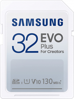 SD/флаш карта Samsung 32GB SD Card EVO Plus, Class10, Transfer Speed up to 130MB-s