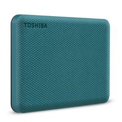 Хард диск / SSD Външен диск Toshiba 2TB Canvio Advance, зелен, 2.5" (6.35 cm), USB 3.2 Gen 1