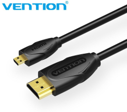 Кабел/адаптер Vention Кабел Micro HDMI2.0 Cable 1.5M Black - VAA-D03-B150