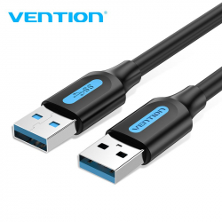 Кабел/адаптер Vention Кабел USB 3.0 AM - AM - 1.5M Black - CONBG