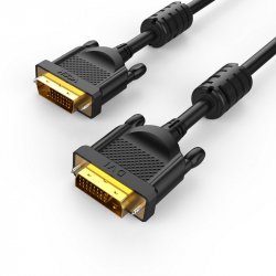 Кабел/адаптер VCom кабел DVI 24+1 Dual Link M - M +2 Ferrites - CG442GD-5m