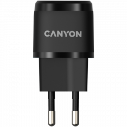 Кабел/адаптер Canyon, PD 20W Input: 100V-240V, Output: 1 port charge: USB-C:PD 20W