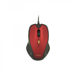 Мишка Yenkee 1010RD, оптична, USB, 2400 dpi, с кабел, червена