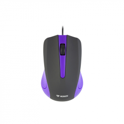 Мишка Yenkee 1015PE, оптична, USB, с кабел, лилава