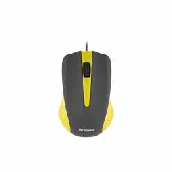 Мишка Yenkee 1015YW, оптична, USB, с кабел, жълта