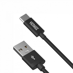 Кабел/адаптер Yenkee Кабел 301 BK, USB-A Male към USB-C Male, 1 m, черен