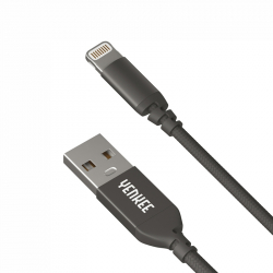 Кабел/адаптер Yenkee Кабел 612 BK USB Male към Lightning Male, 2 m, черен
