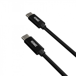 Кабел/адаптер Yenkee Кабел USB Type-C към USB Type-C, 0.2 m, черен
