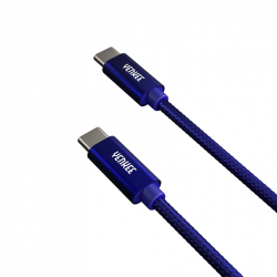 Кабел/адаптер Yenkee Кабел USB Type-C към USB Type-C, 0.2 m, син