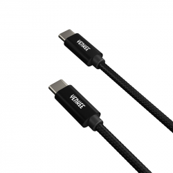 Кабел/адаптер Yenkee Кабел USB Type-C към USB Type-C, 1 m, черен