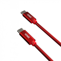 Кабел/адаптер Yenkee Кабел USB Type-C към USB Type-C, 1 m, червен