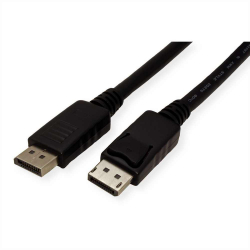 Кабел/адаптер VALUE 11.99.5629 :: VALUE DisplayPort кабел, M-M, черен, 1.5 м на най-ниска цени