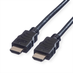 Кабел/адаптер ROLINE 11.99.5544 :: VALUE HDMI High Speed кабел + Ethernet, M-M, черен, 7.5 м