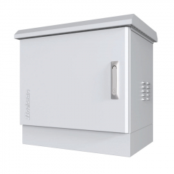 Шкаф за техника - Rack MR.IP66D60409U.03 :: IP66 outdoor шкаф, 19", 600 x 400 x 505 мм - 9U, D=400мм, бял