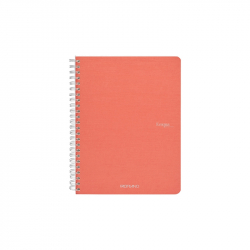 Fabriano Тетрадка Ecoqua, A5, картонена корица, със спирала, 70 листа, розова