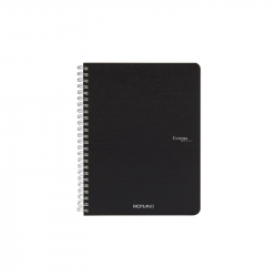 Fabriano Тетрадка Ecoqua, A5, картонена корица, със спирала, 70 листа, черна