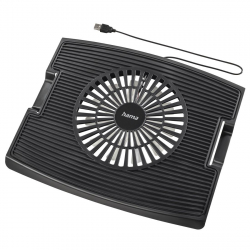 Поставка за лаптоп Охладител за лаптоп HAMA Wave, 23 dBA, 15 см, Черен