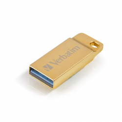 USB флаш памет Verbatim USB флаш памет Metal Executive, USB 3.0, 64 GB, златиста