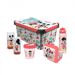 Disney Комплект Travel, кутия за съхранение 10 L, кутия 1 L, чаша за пътуване 350 ml