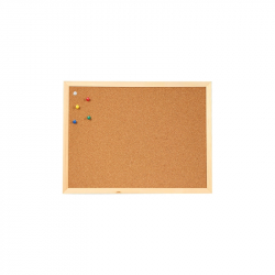 Top Office Коркова дъска, с дървена рамка, 40 x 60 cm