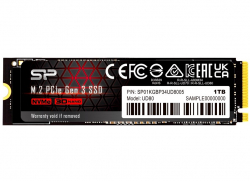 Хард диск / SSD SILICON POWER UD80 1TB SSD, M.2 2280, PCIe Gen 3x4, Read-Write: 3400 - 3000 MB-s