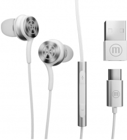 Слушалки Слушалки с микрофон MAXELL XC1, USB-C, Бели